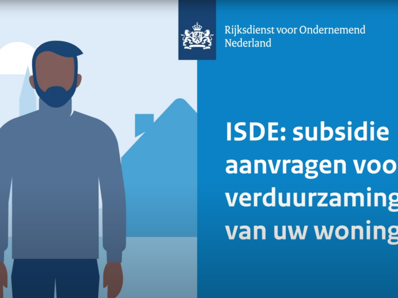 Animatie ISDE subsidie aanvragen