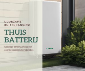 Witte batterij voor zonnepanelen